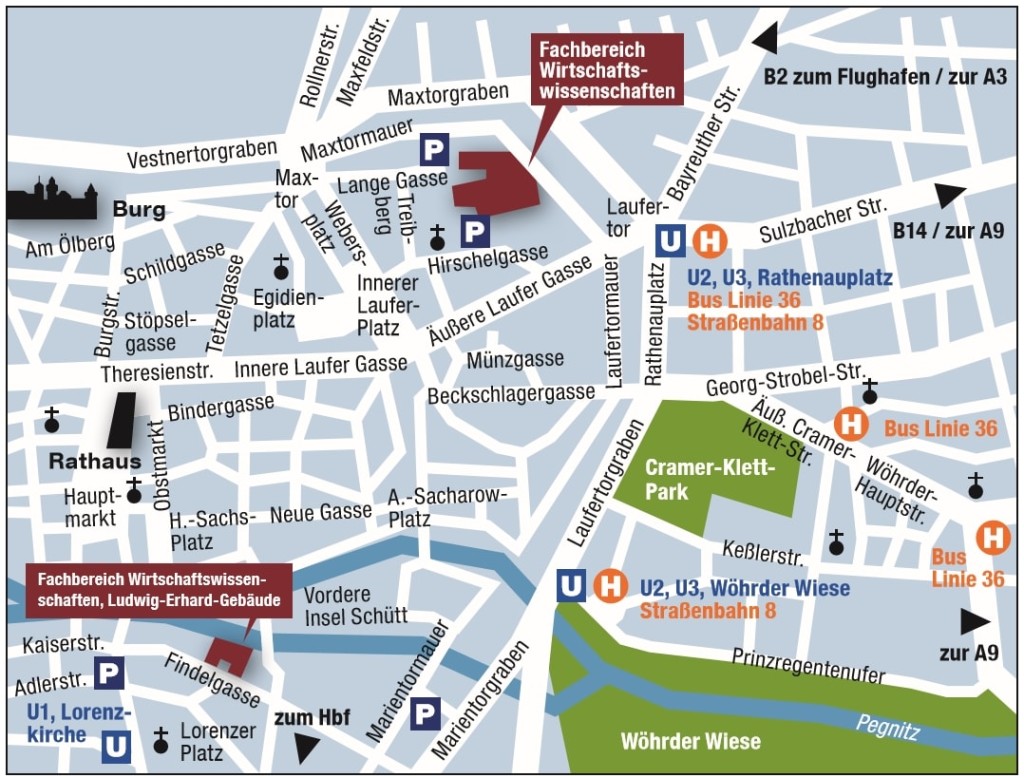 Anfahrt und Lageplan › Fachbereich Wirtschafts- und Sozialwissenschaften