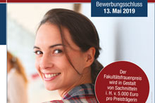 Vergabe des Fakultätsfrauenpreises 2019