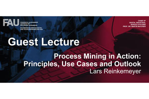 Zum Artikel "Einladung zum Gastvortrag „Process Mining in Action: Principles, Use Cases and Outlook“"
