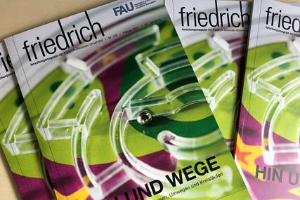 Zum Artikel "Neue Ausgabe des „friedrich“ – das Forschungsmagazin der FAU"