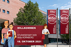 Zum Artikel "Studienstart 2021/22: Große Begrüßung der WiSo-Erstsemester am 18. Oktober 2021"