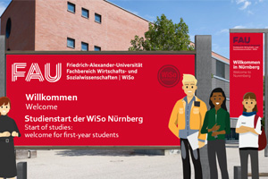 Zum Artikel "Studienstart 2021/22: Große Begrüßung der WiSo-Erstsemester am 18. Oktober 2021"