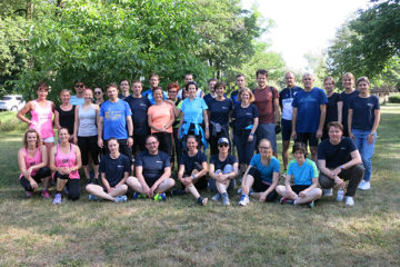 Das FAU-Team beim Firmenlauf B2Run in Nürnberg