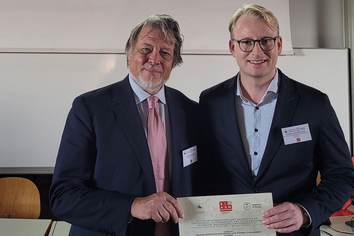 Auszeichnung von WiSo-Forschungsarbeit bei internationaler EIASM-Konferenz